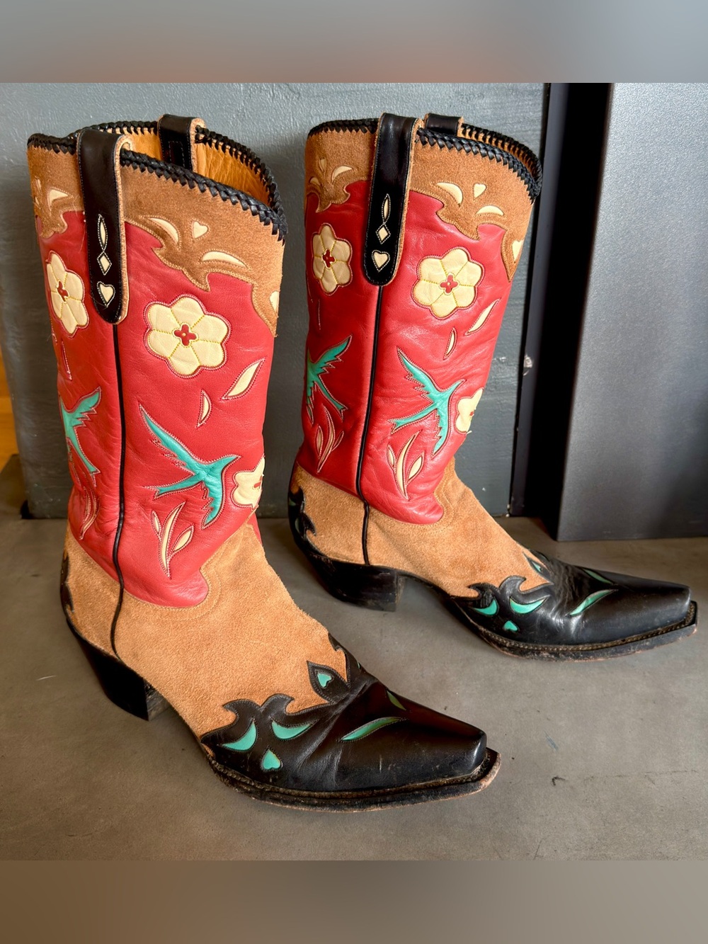 Vintage Liberty Boot Co. Handmade Bluebird Boots, Size 8
